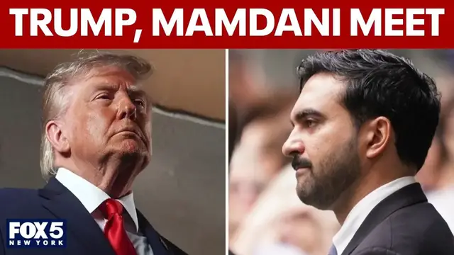 Video thumbnail for Trump, Mamdani spoke about affordable housing at Gracie Mansion