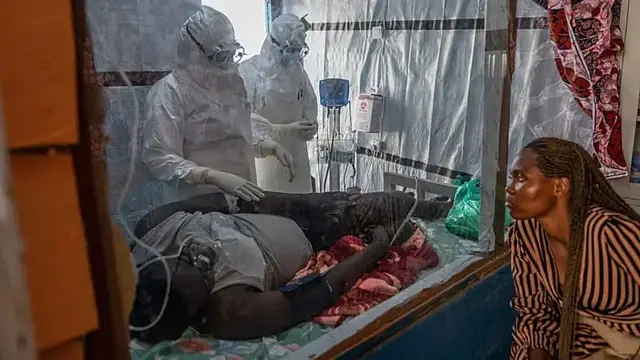 Video thumbnail for Ebola: Health workers battle virus and stigma