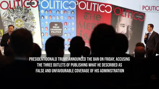 Video thumbnail for CNN, MS NOW and Politico Challenge Trump's White House Press Ban.