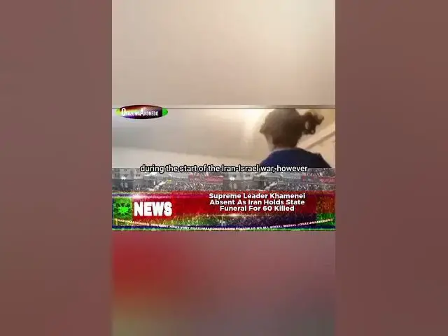 Video thumbnail for Supreme Leader Khamenei Absent As Iran Holds State Funeral For 60 Killed