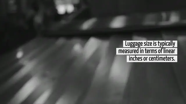 Video thumbnail for How Is Luggage Size Measured