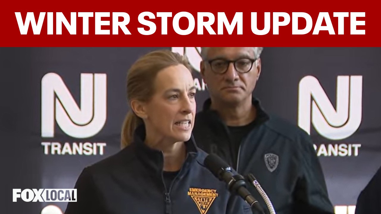 Video thumbnail for New Jersey announces travel restrictions, transit suspensions ahead of winter storm