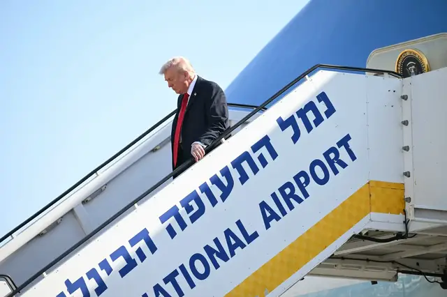 'Video thumbnail for US President Donald Trump arrives in Israel to oversee Gaza peace plan'