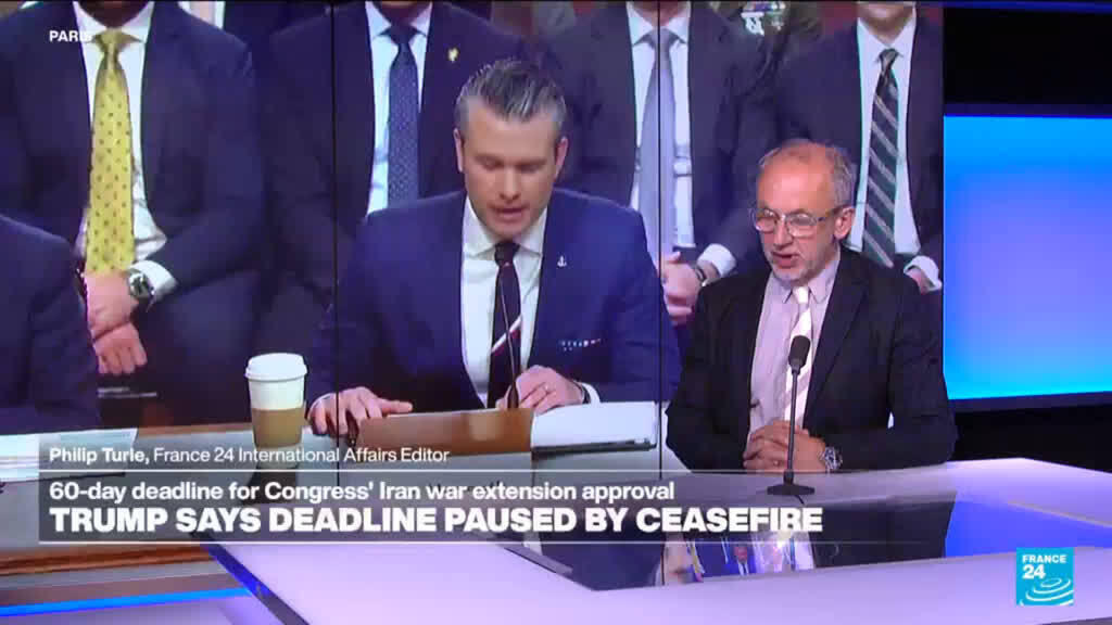 Video thumbnail for 60-day deadline for Congress' Iran war extension approval