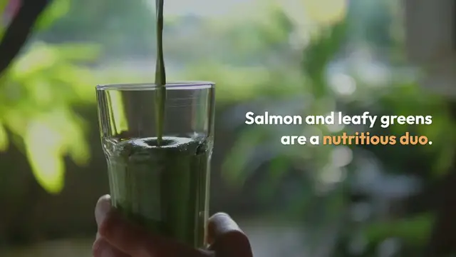 Video thumbnail for Salmon and Greens Health Benefits