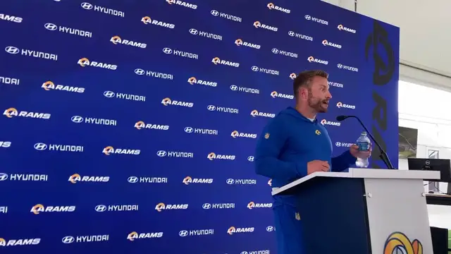 'Video thumbnail for Los Angeles Rams HC Sean McVay on Musts to Work On, Injuries, Coordinator Impact'
