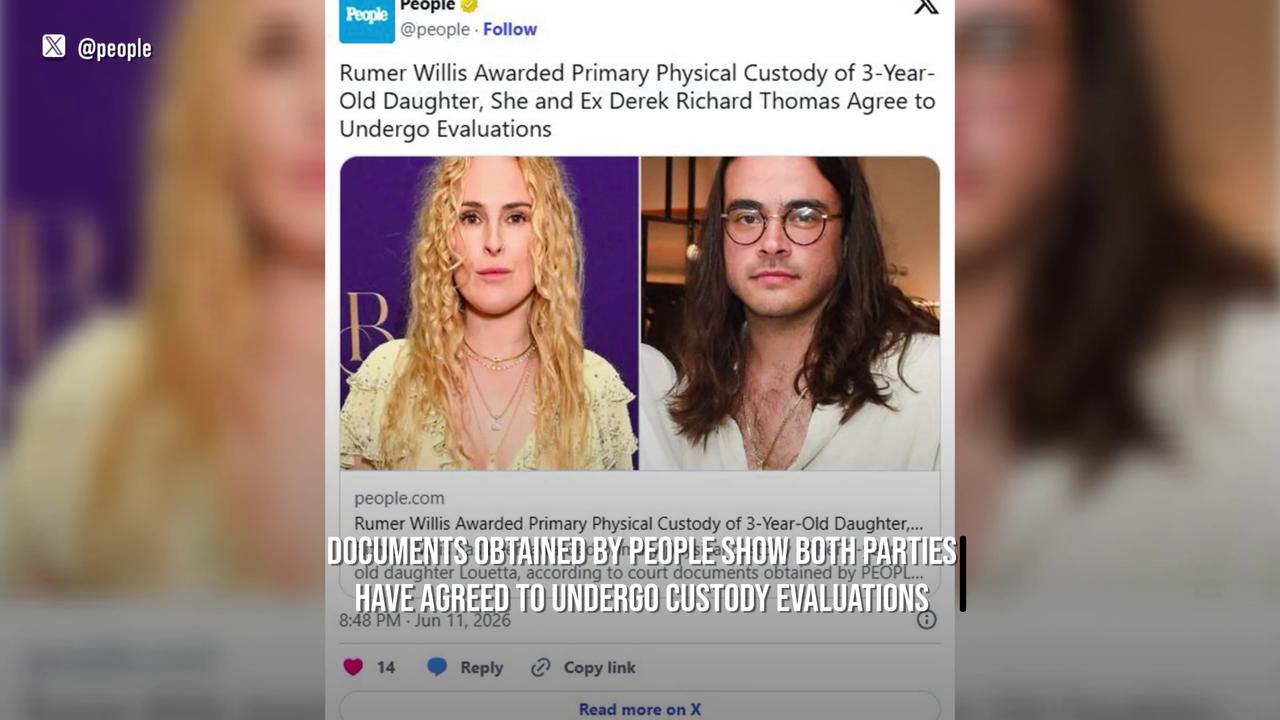 Video thumbnail for Rumer Willis awarded primary physical custody of daughter.