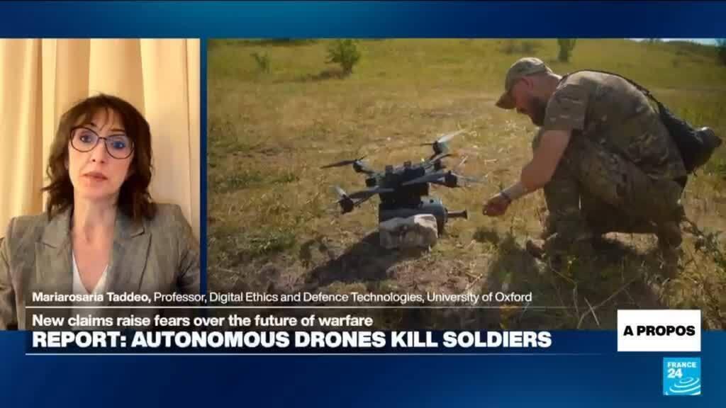 Video thumbnail for 'Civilians will be put in harm's way' expert warns as first autonomous drone kill revealed