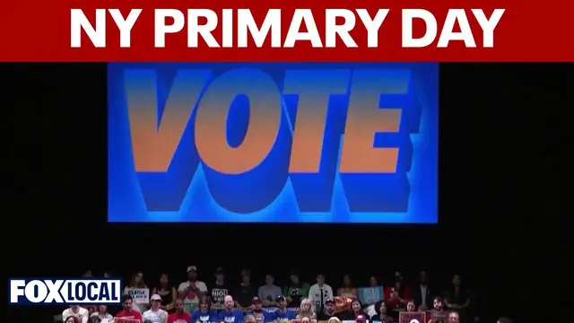Video thumbnail for New Yorkers vote in midterm primary elections on Tuesday