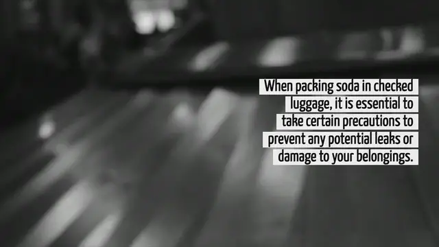 'Video thumbnail for How To Pack Soda In Checked Luggage'