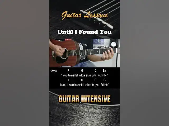 'Video thumbnail for Until I Found You - Stephen Sanchez | EASY Guitar Tutorial with Chords / Lyrics'