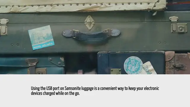 Video thumbnail for How To Use Usb Port On Samsonite Luggage