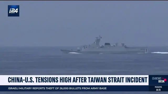 Video thumbnail for China-U.S. tensions high after Taiwan strait incident