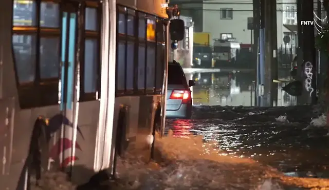 Video thumbnail for Storm damage and flooding reported after strong storms move through Newark