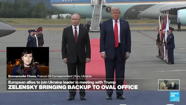 'Video thumbnail for European leaders to join Ukraine's Zelensky for meeting with Trump'