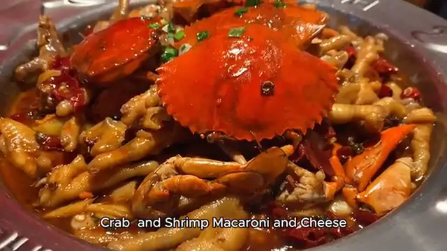 Video thumbnail for Lobster, Crab and Shrimp Macaroni and Cheese