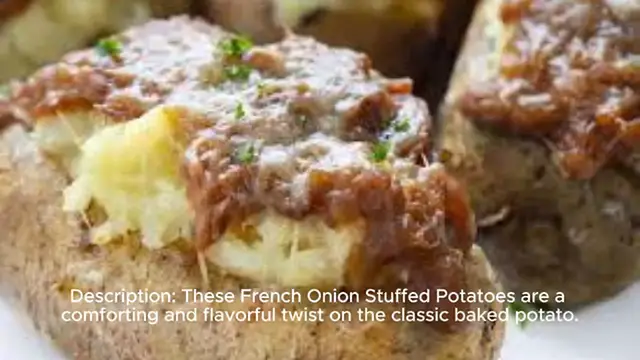 Video thumbnail for French Onion Stuffed Potatoes