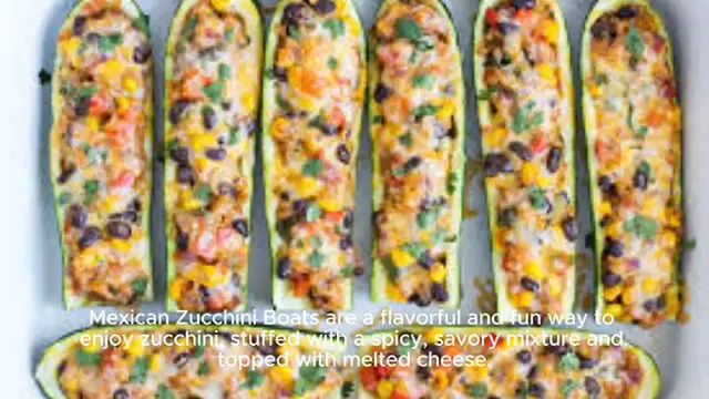 Video thumbnail for Mexican Zucchini Boats