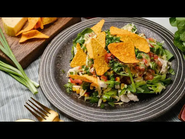 Video thumbnail for Easy Taco Layer Salad | Easier Eats