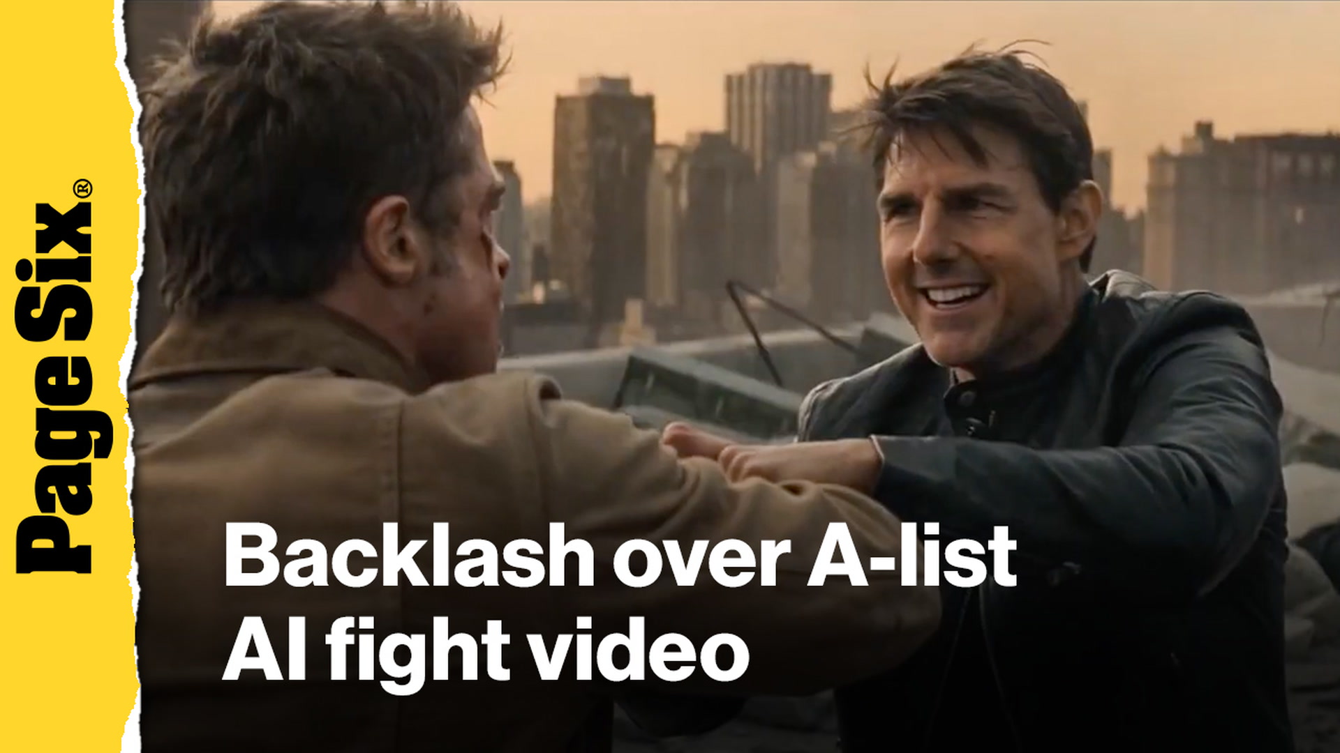 Video thumbnail for Backlash over Tom Cruise, Brad Pitt AI fight scene — Disney punches back