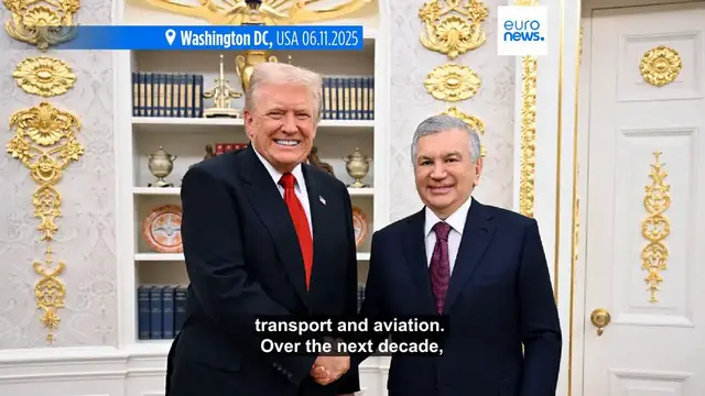 'Video thumbnail for Uzbekistan and the United States agree to multi-billion dollar investments after White House meeting'