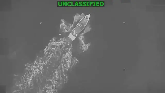 Video thumbnail for US: US military says 4 'narco-terrorists' killed in Caribbean strike.