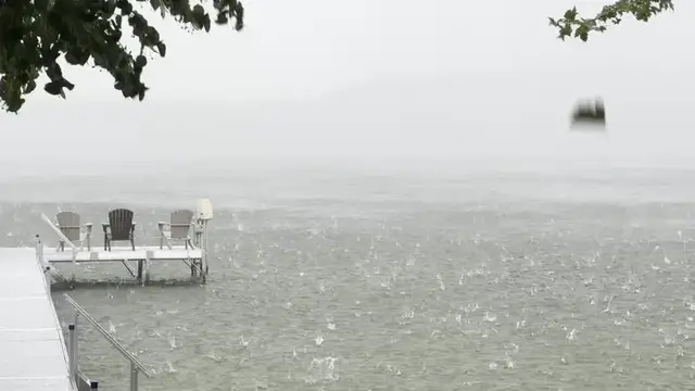 Video thumbnail for Sudden Hailstorm Sweeps across Big Pine Lake