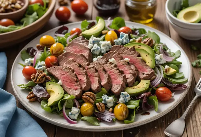 Video thumbnail for Grilled Steak Salad with Balsamic Vinaigrett