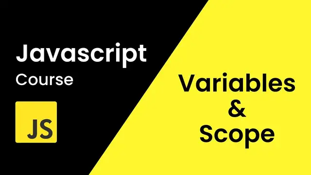 Video thumbnail for JavaScript Variables and Scope _ JavaScript Tutorial for Beginners
