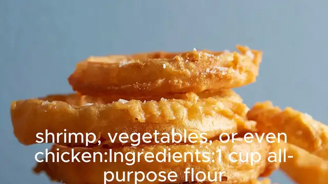 Video thumbnail for Beer batter recipe