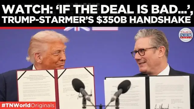 'Video thumbnail for Chequers Turns Historic as Trump and Keir Starmer Unveil 15,000 UK Jobs From U.S. Investments'