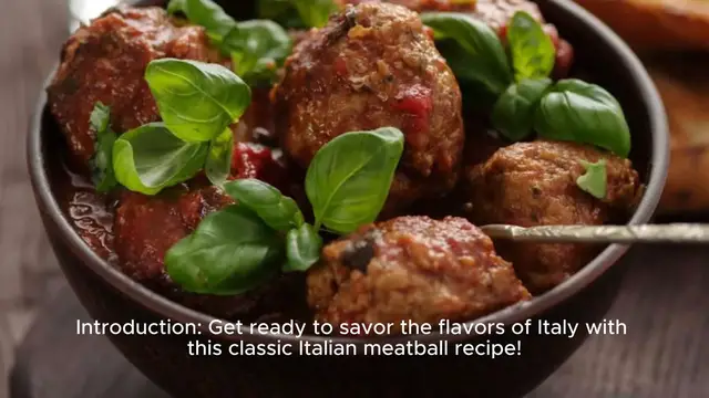 Video thumbnail for Classic Italian Meatball Delight