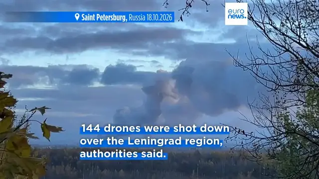 Video thumbnail for Ukrainian forces strike St Petersburg and Leningrad region