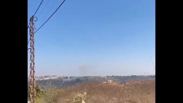 Video thumbnail for Lebanon: Israeli artillery shells target the Wadi al-Hujeir area.