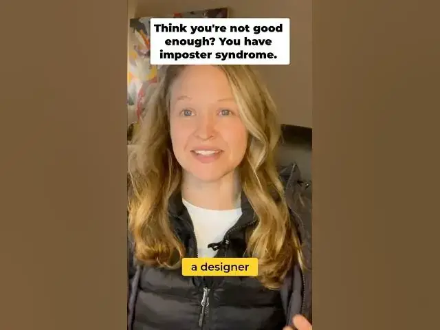 Video thumbnail for Overcome Imposter Syndrome: Feel Good Enough Now #shorts