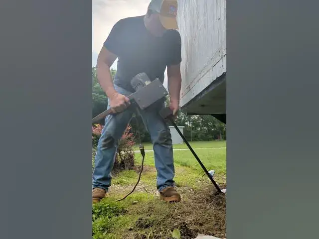 Video thumbnail for Installing Earth Anchors Part 1 #Shorts