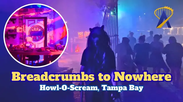 Video thumbnail for Breadcrumbs to Nowhere Scare Zone | Howl-O-Scream Tampa Bay