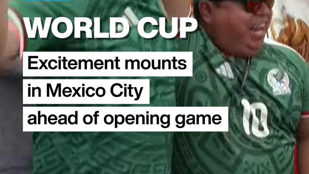 Video thumbnail for World Cup: Excitement mounts in Mexico City ahead of opening game
