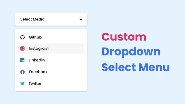 Video thumbnail for Custom Dropdown Select Menu in HTML CSS & JavaScript