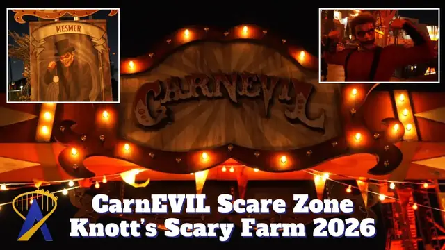 Video thumbnail for CarnEVIL - Updated Scare Zone - Knott's Scary Farm 2026