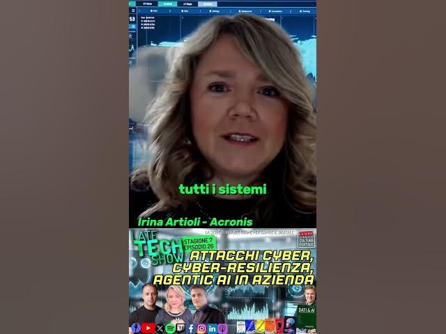Video thumbnail for Irina Artioli di Acronis parla del tema degli attacchi informatici