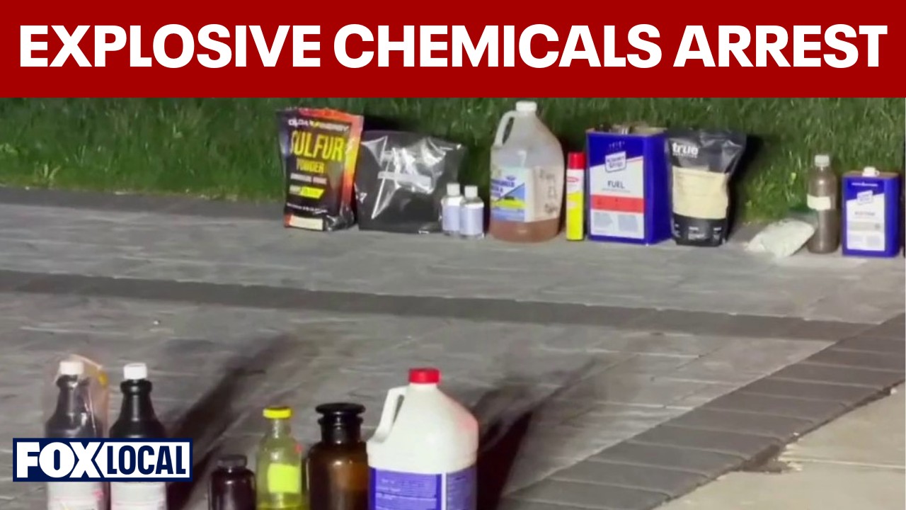 Video thumbnail for Father, son arrested after explosive chemicals found at Long Island home