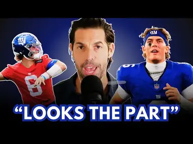 'Video thumbnail for Jaxson Dart Looks the Part: Damon Amendolara on Rookie QB’s Poise & Future Role'