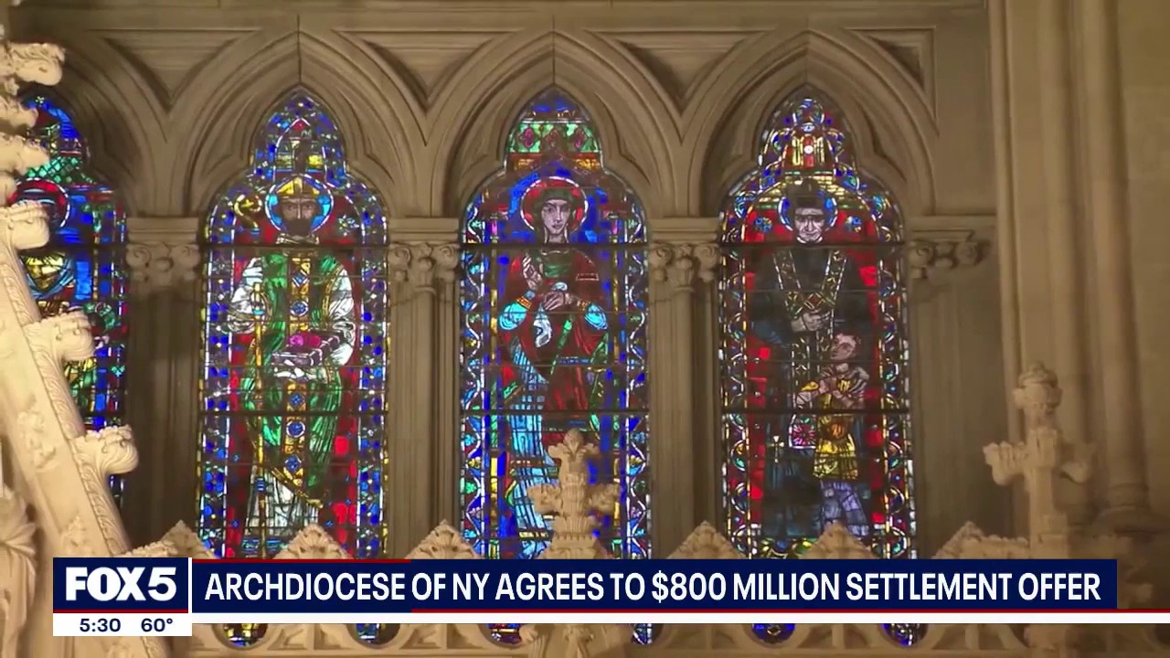Video thumbnail for Archdiocese of NY agrees to $800 million settlement offer