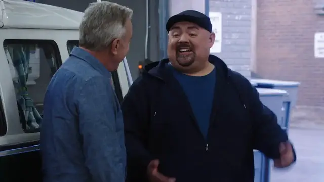 'Video thumbnail for 'Shifting Gears' Exclusive: Gabriel "Fluffy" Iglesias Stopy By the Garage to Poke Fun at Jay Leno'