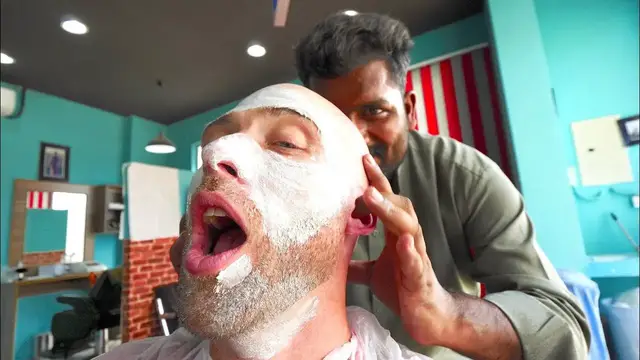 Video thumbnail for The ULTIMATE PAKISTANI HAIRCUT in OMAN - Full Shave, Waxing & Massage in Muscat, Oman!!