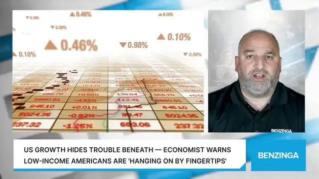 'Video thumbnail for US Growth Hides Trouble Beneath — Economist Warns Low-Income Americans Are 'Hanging On By Fingertips''