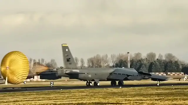 Video thumbnail for U.S. B-52 Bomber's Forward Operating Base • England