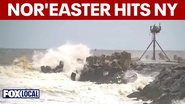 Video thumbnail for TEAM COVERAGE: Nor'easter pummels NY, NJ with heavy wind, severe flooding