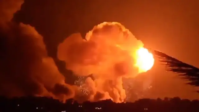 'Video thumbnail for Huge Israeli airstrikes on Lebanon despite ceasefire'